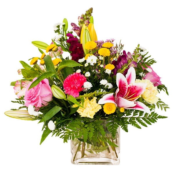 Mixed bouquet with Vase