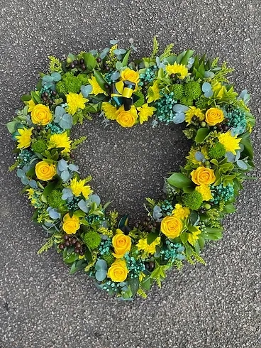 Open Heart Wreath