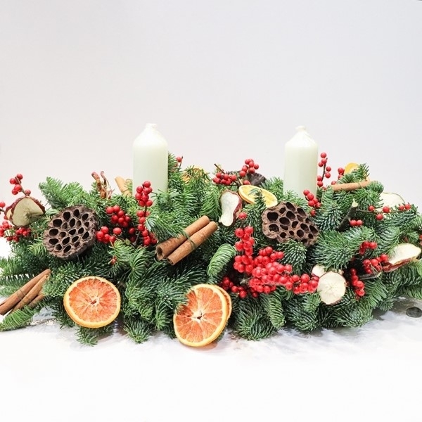 Christmas table arrangement