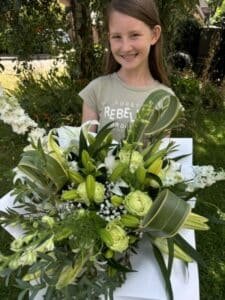 Amber Luxury Hand tied Lily & Rose