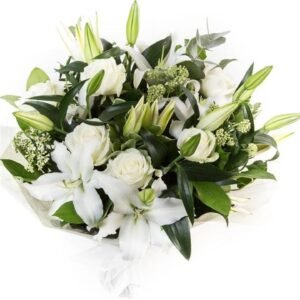 Amy White Lilies & Roses Aqua Pack